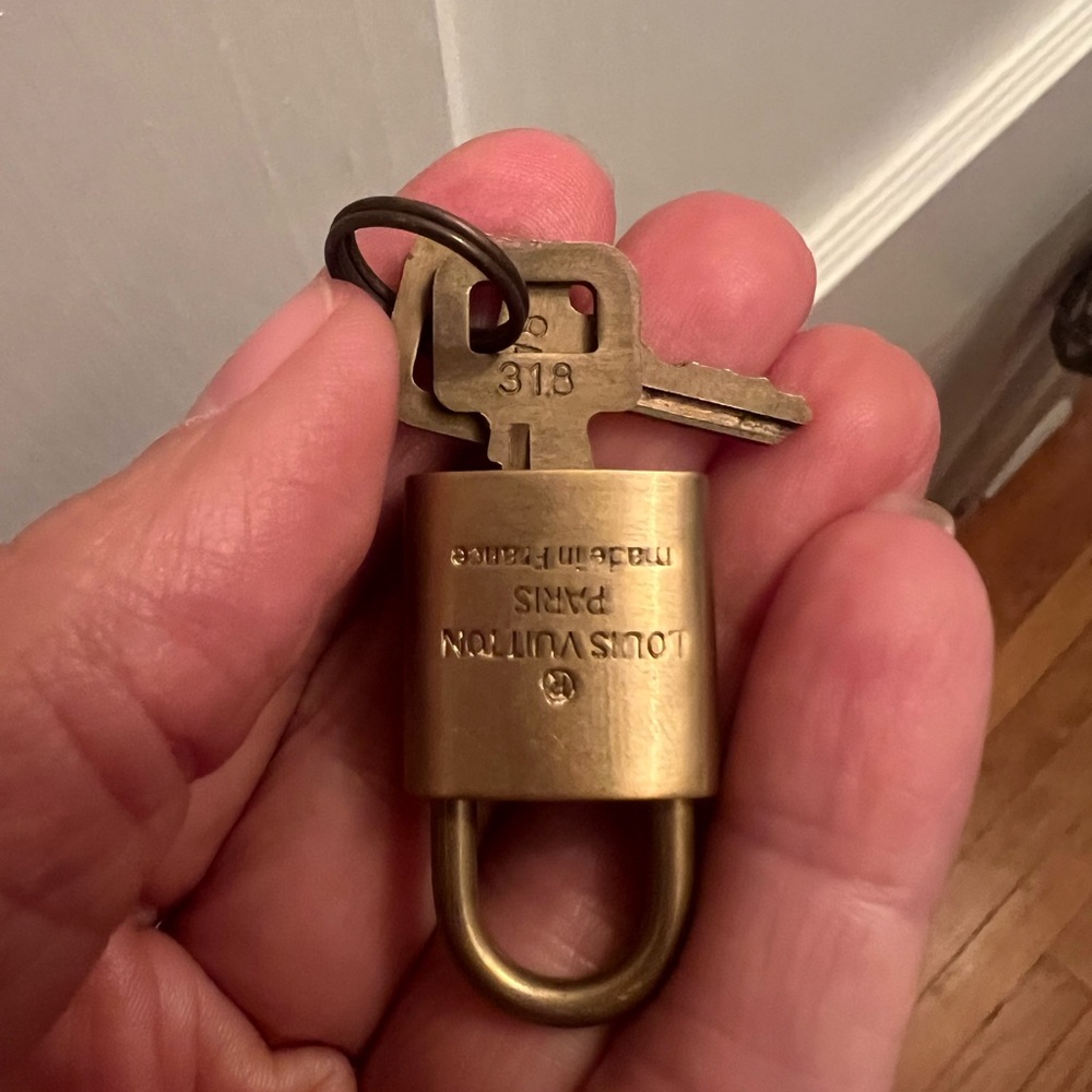 Louis Vuitton Gold Padlock with Keys